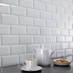 Kakel Primus Biselado Vit Blank 10x20