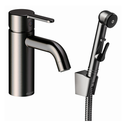 Tvättställsblandare Damixa Small med Sidodusch Borstad Grafitgrå pvd