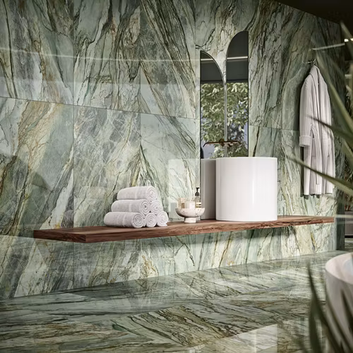 Klinker Rainforest Green Polerad 60X60