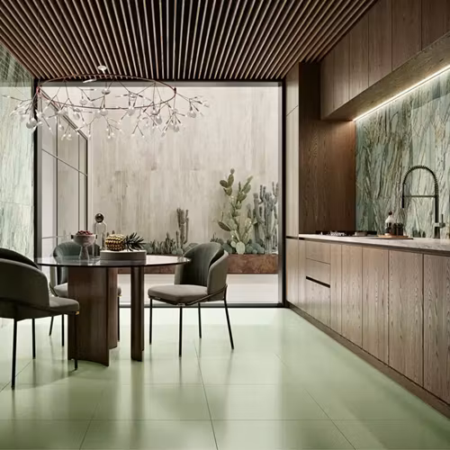 Klinker Rainforest Green Polerad 60X60