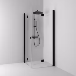 Duschpaket Svedbergs Skoga Svart Vikhörn 90x90