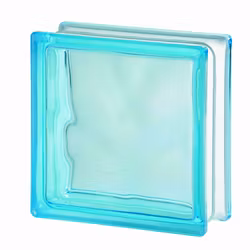 Glasblock Basic Moln 1908/W Ljusblå