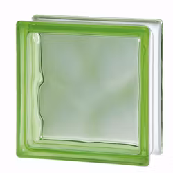 Glasblock Basic Moln 1908/W Grön