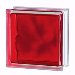 Glasblock Basic Moln 1908/BB Röd