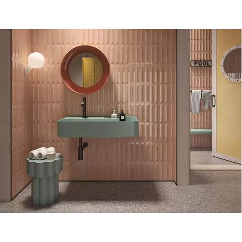 Kakel Pop Rosa Antico Flat Glossy 6,2x25