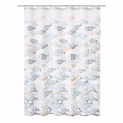 Duschdraperi Kleine Wolke Sardinas Multi 180x200 cm