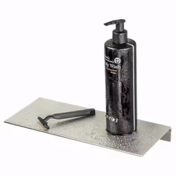 Rak Hylla DesignBath Silver För Limmontage