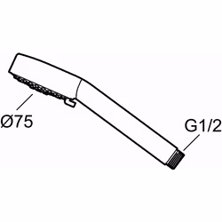 Duschhandtag FM Mattsson Siljan 9000E 2-strålig