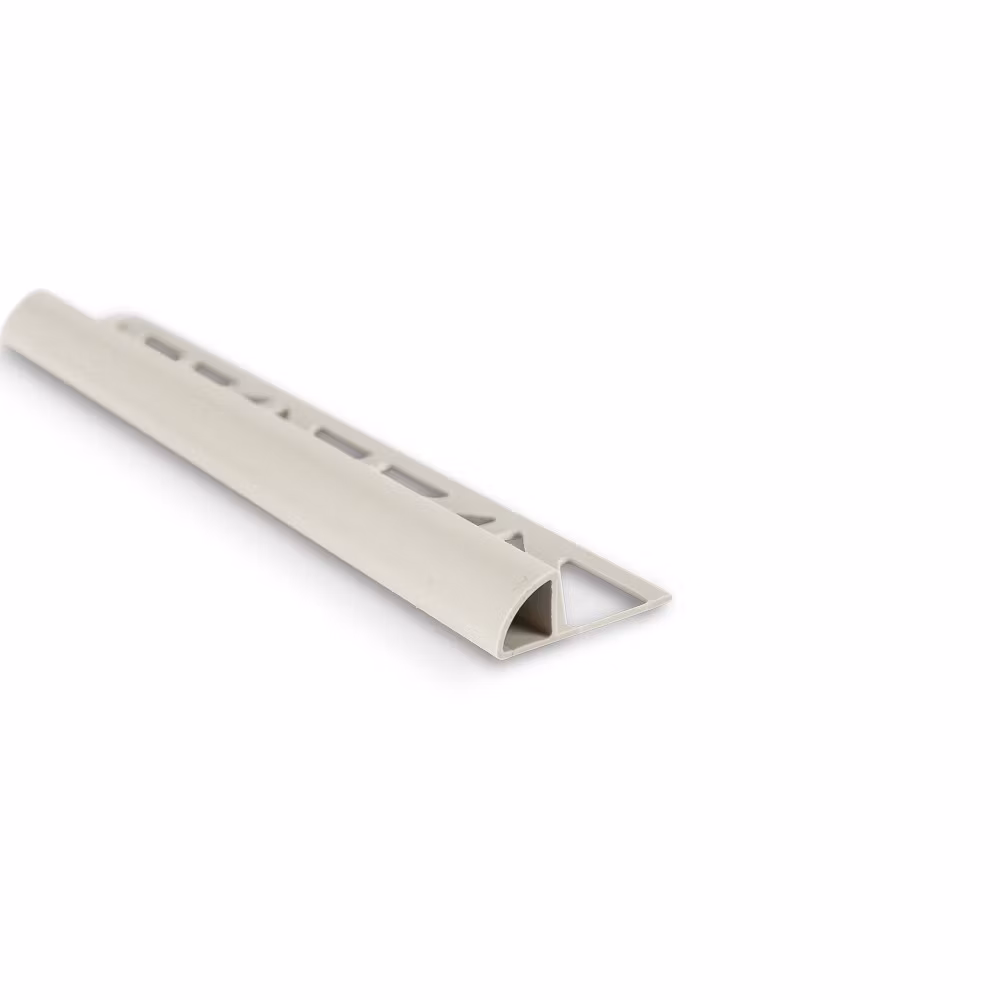 Kakellist Blanke Kvartsrund Plast Silvergrå