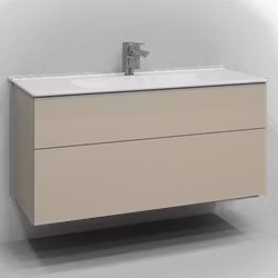 Tvättställsskåp Svedbergs Poem Plan 120x45 med 2 Lådor