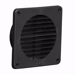 Ytterväggsgaller Pax Svart för 90, 900 och Passad-serien