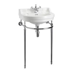 Tvättställ Burlington Edwardian Runt 56 cm med Handfatsställ