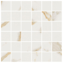 Mosaik Madras Calacatta Mosaik Gold 5x5 Polerad