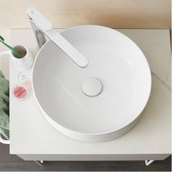 Tvättställsblandare INR Sleek High Chrome/White
