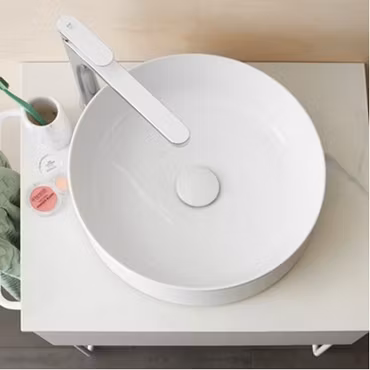 Tvättställsblandare INR Sleek High Chrome/White