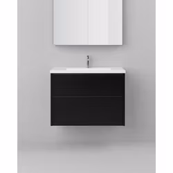 Tvättställsskåp INR Grand Grip Black Oak 80
