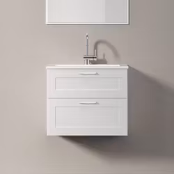 Tvättställsskåp INR Viskan Classic 60, Premium White/Stenkomposit