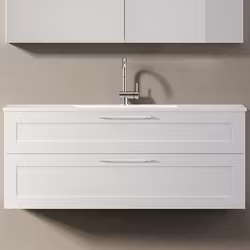 Tvättställsskåp INR Viskan Classic 120, Premium White/Stenkomposit