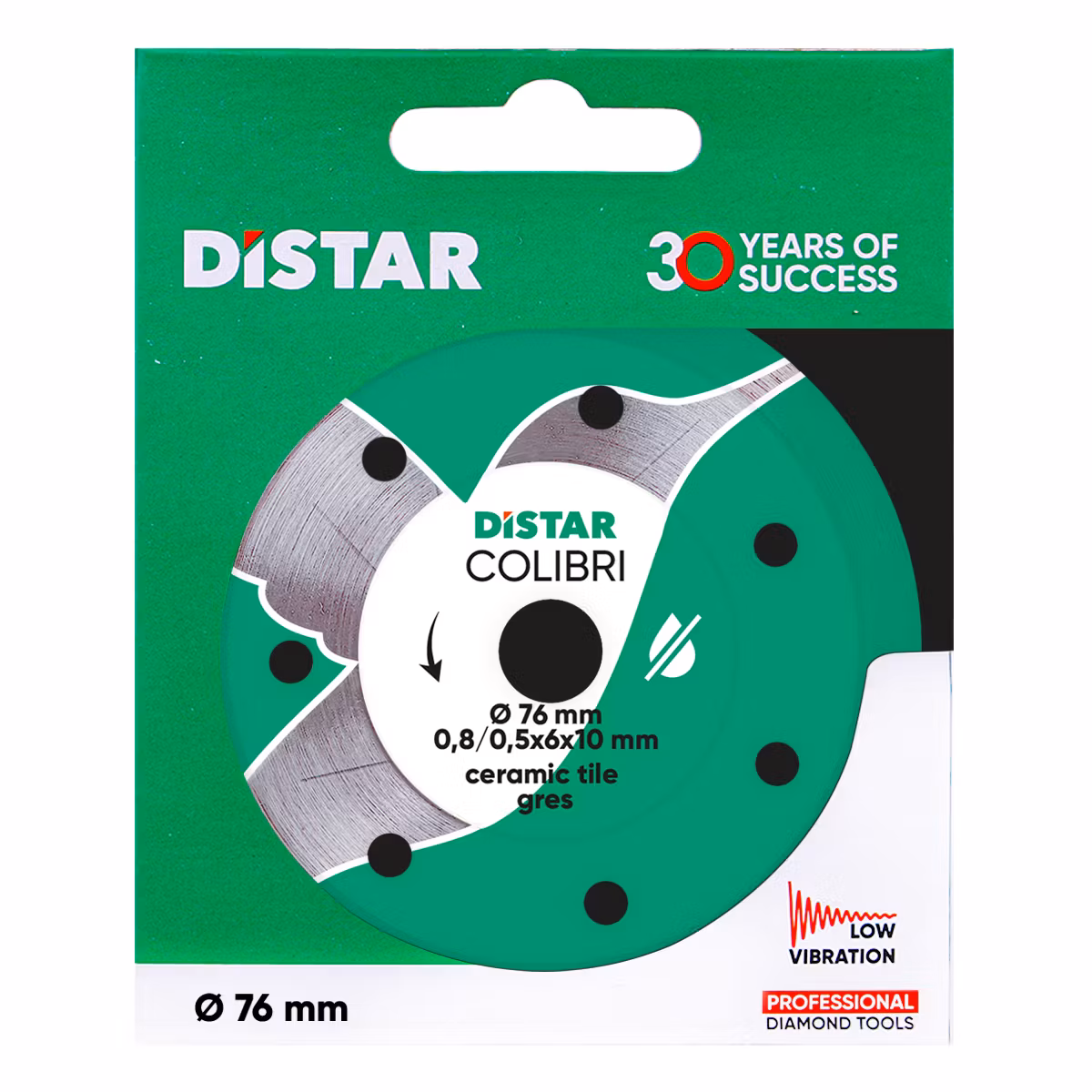 Diamantklinga Distar Colibri Ø76, 10mm