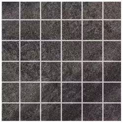 Mosaik Alfalux Stonequartz Nero 5x5