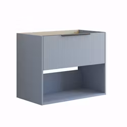 Tvättställsskåp Dansani Mido+ Classic 80x44 med 1 Låda, Öppen Hylla och Struktur Front