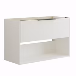 Tvättställsskåp Dansani Mido+ Classic 100x44 med 1 Låda, Öppen Hylla och Struktur Front