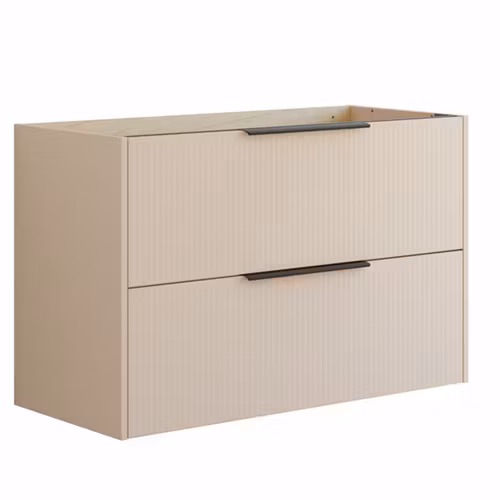 Tvättställsskåp Dansani Mido+ Classic 100x44 med 2 Lådor och Struktur Front