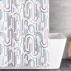 Duschdraperi Kleine Wolke Vision Grey 180x200 cm