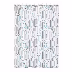 Duschdraperi Kleine Wolke Vision Grey 180x200 cm