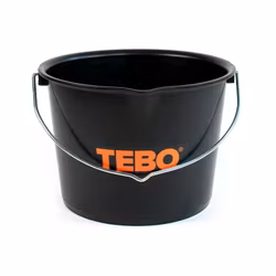 Hink 20 L med pip Heavy Duty svart