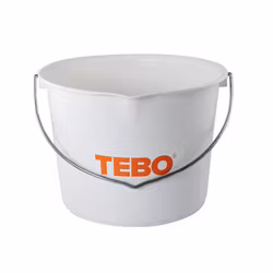 Hink 20 L med pip Heavy Duty vit