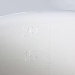 Hink 20 L med pip Heavy Duty vit