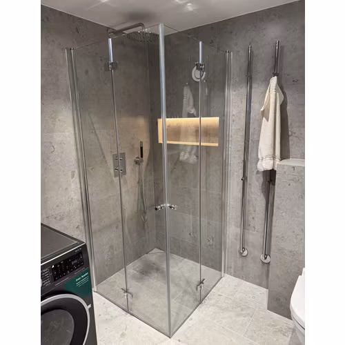 Duschhörna Duschbyggarna Palladium de Luxe Plus Krom