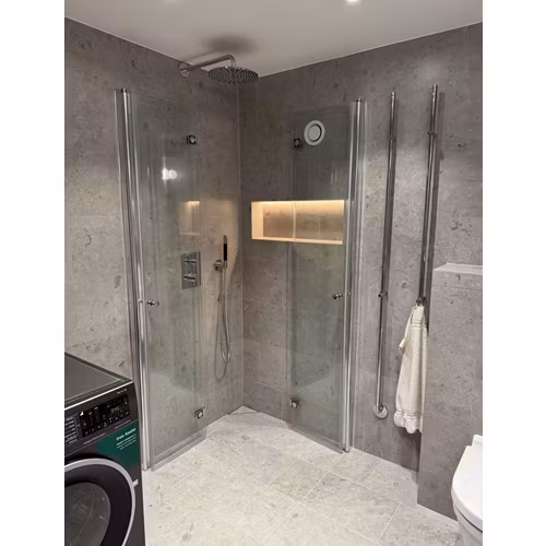 Duschhörna Duschbyggarna Palladium de Luxe Plus Krom