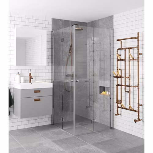 Duschhörna Duschbyggarna Palladium de Luxe Plus Krom