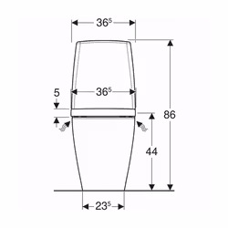 Toalettstol Ifö Vinta Art Rimfree Turboflush