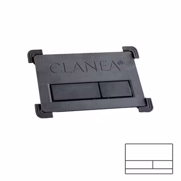 Spolknapp dold Clanea PurePlate S