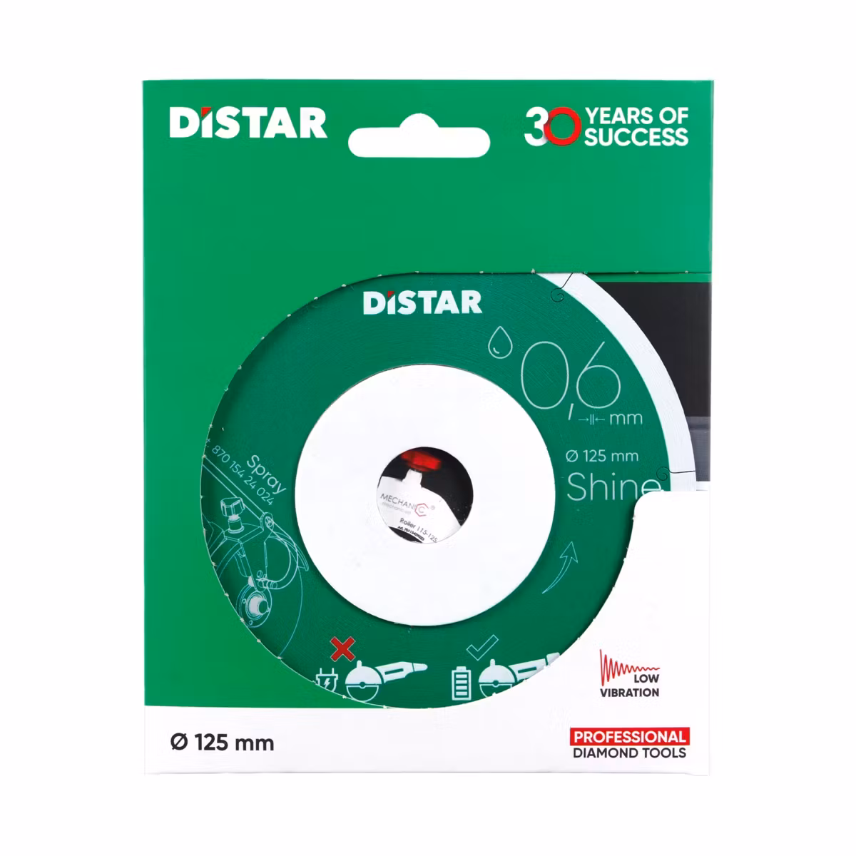 Diamantklinga Distar Shine Ø125mm, 22,23mm