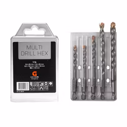 Universal-/kakelborr Multi Drill Hex Set (5 delar)