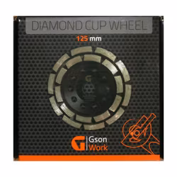 Diamantslipskål Gson 125 x 5,0 x 7,0 x 22,23 mm