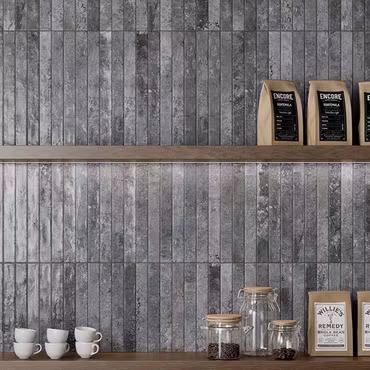 Kakel Kist Lux Charcoal Blank 4,8x45 cm