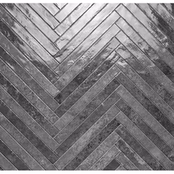 Kakel Kist Lux Charcoal Blank 4,8x45 cm