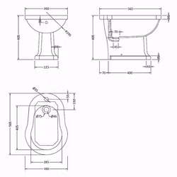 Bidé Bayswater Fitzroy golvstående