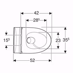 Vägghängd Toalettstol Spira Art turboflush