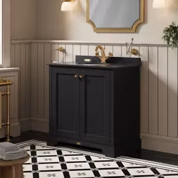 Fristående Tvättställsskåp Bayswater med Marmortopp 82 cm