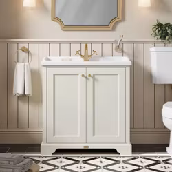 Fristående Tvättställsskåp Bayswater med Porslinstopp 82 cm