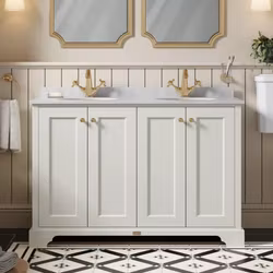 Fristående Tvättställsskåp Bayswater med Marmortopp 122 cm