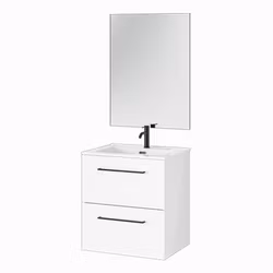 Möbelpaket Tiger Reef Högblank Vit 60 cm med Spegel