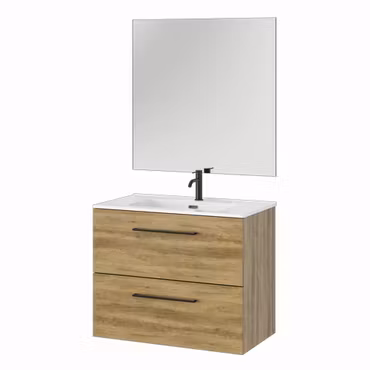 Möbelpaket Tiger Reef Mörk Ek 80 cm med Spegel