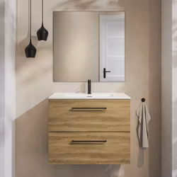 Möbelpaket Tiger Reef Mörk Ek 80 cm med Spegel